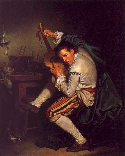 Jean Baptiste Greuze The Guitarist china oil painting image